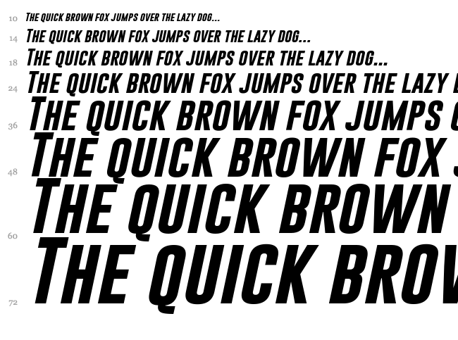 Gobold font waterfall